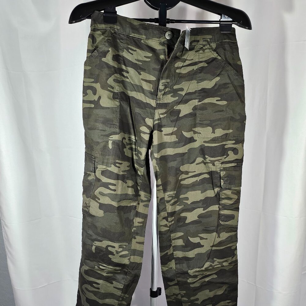 Social Standard Scout Poplin Surplus Pants Camouflage Womens Sz Large NWT